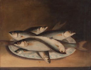 William_Buelow_Gould_-_Fish_on_a_blue_and_white_plate_-_Google_Art_Project